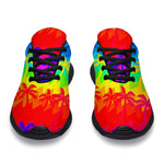 Rainbow Palm Tree Pattern Print Sport Shoes GearFrost