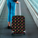 Rainbow Pineapple And Flamingo Print Luggage Cover
