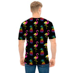Rainbow Pineapple And Flamingo Print Men's T-Shirt
