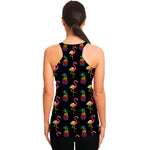 Rainbow Pineapple And Flamingo Print Women's Racerback Tank Top