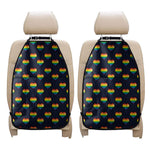 Rainbow Pixel 8-Bit LGBT Pride Heart Car Seat Organizers