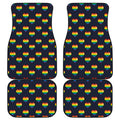 Rainbow Pixel 8-Bit LGBT Pride Heart Front and Back Car Floor Mats