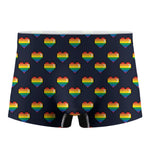 Rainbow Pixel 8-Bit LGBT Pride Heart Men's Boxer Briefs