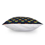 Rainbow Pixel 8-Bit LGBT Pride Heart Pillow Cover