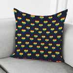 Rainbow Pixel 8-Bit LGBT Pride Heart Pillow Cover