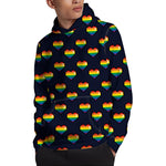 Rainbow Pixel 8-Bit LGBT Pride Heart Pullover Hoodie