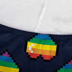 Rainbow Pixel 8-Bit LGBT Pride Heart Sofa Cover