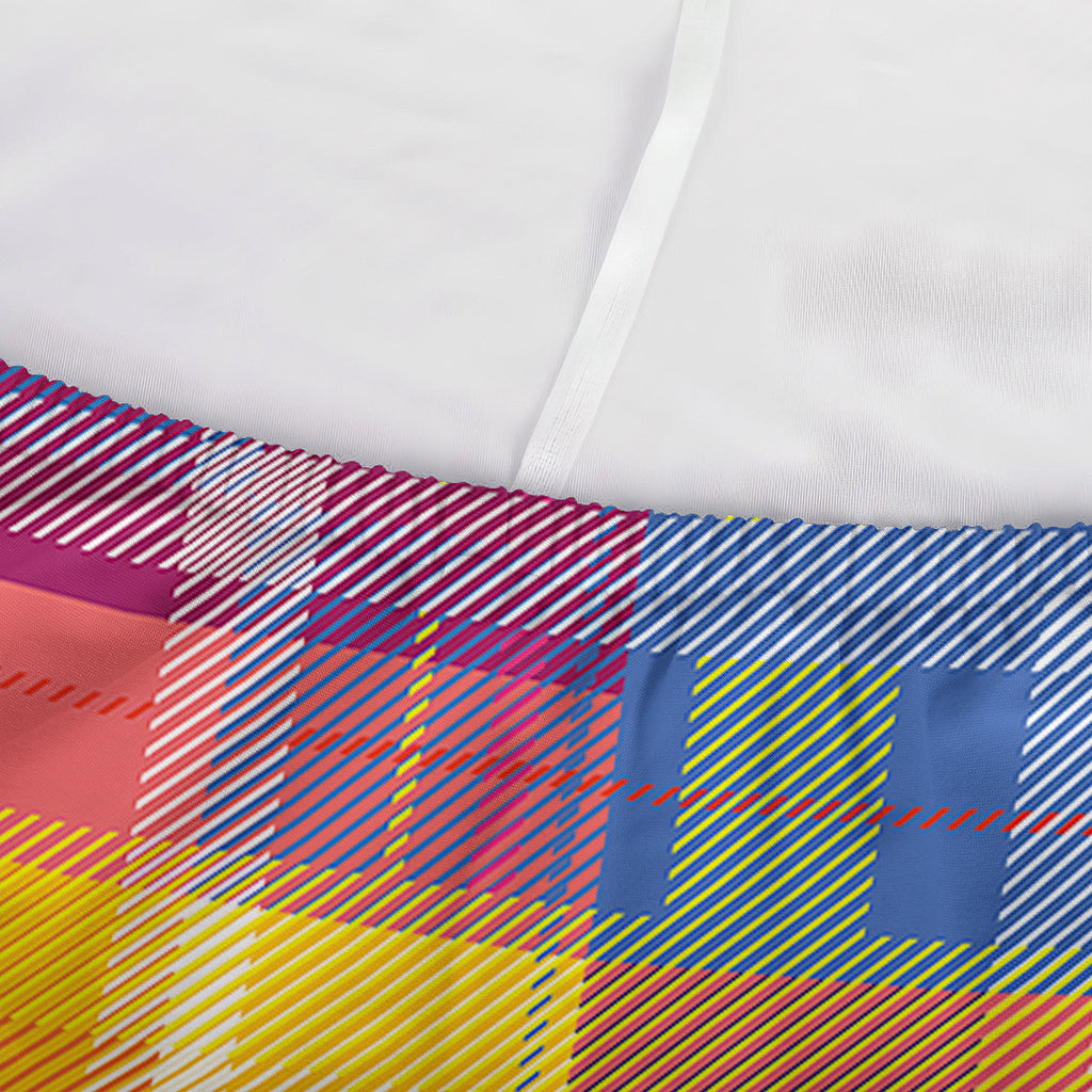 Rainbow Plaid Pattern Print Sofa Cover
