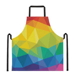 Rainbow Polygonal Geometric Print Apron