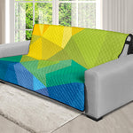 Rainbow Polygonal Geometric Print Futon Protector