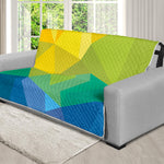 Rainbow Polygonal Geometric Print Futon Protector