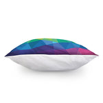 Rainbow Polygonal Geometric Print Pillow Cover