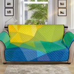 Rainbow Polygonal Geometric Print Sofa Protector