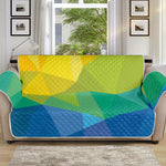 Rainbow Polygonal Geometric Print Sofa Protector