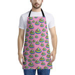 Rainbow Poop Pattern Print Apron