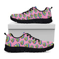 Rainbow Poop Pattern Print Black Running Shoes