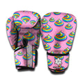 Rainbow Poop Pattern Print Boxing Gloves