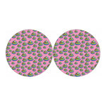 Rainbow Poop Pattern Print Car Coasters