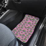 Rainbow Poop Pattern Print Front and Back Car Floor Mats