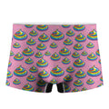 Rainbow Poop Pattern Print Men's Boxer Briefs