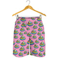Rainbow Poop Pattern Print Men's Shorts