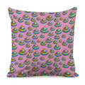 Rainbow Poop Pattern Print Pillow Cover
