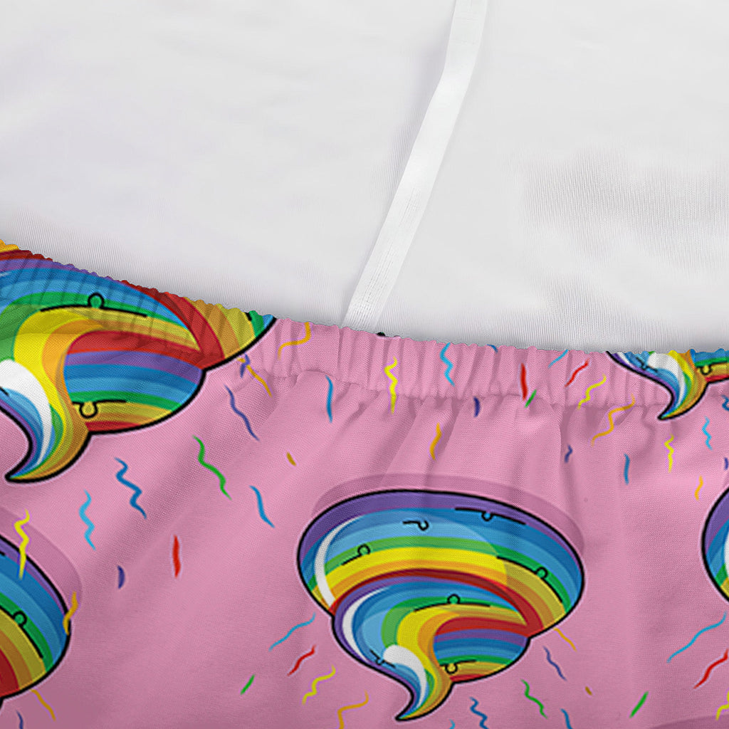 Rainbow Poop Pattern Print Sofa Cover
