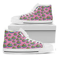 Rainbow Poop Pattern Print White High Top Sneakers