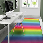 Rainbow Print Area Rug