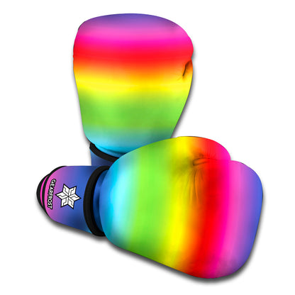 Rainbow Print Boxing Gloves