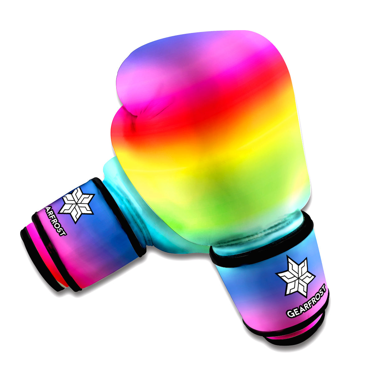 Rainbow Print Boxing Gloves