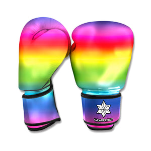 Rainbow Print Boxing Gloves