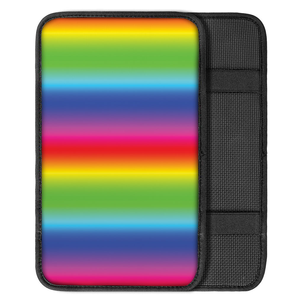 Rainbow Print Car Center Console Cover
