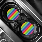 Rainbow Print Car Coasters
