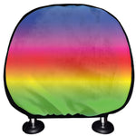 Rainbow Print Car Headrest Covers