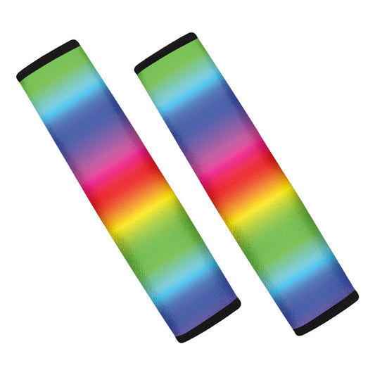 Rainbow Print Car Seat Belt Covers