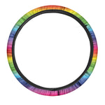Rainbow Print Car Steering Wheel Cover
