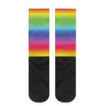 Rainbow Print Crew Socks