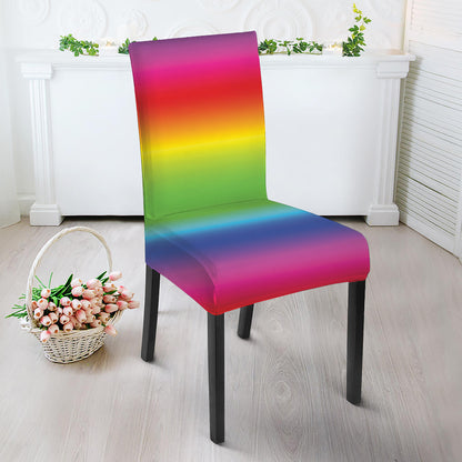Rainbow Print Dining Chair Slipcover