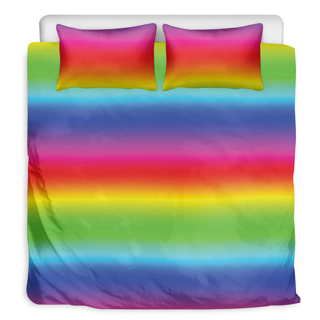 Rainbow Print Duvet Cover Bedding Set