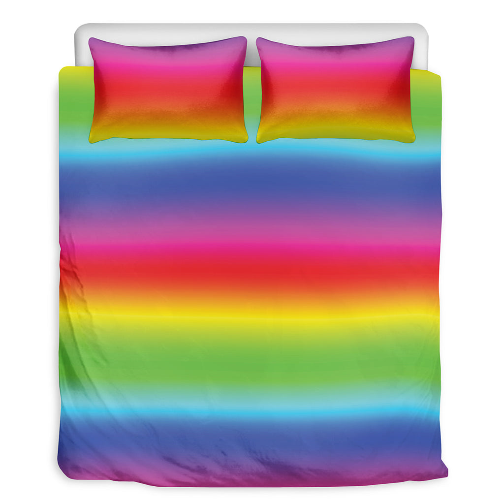 Rainbow Print Duvet Cover Bedding Set
