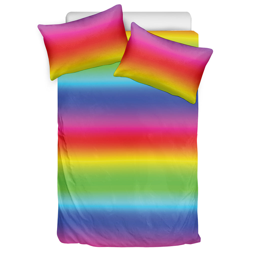 Rainbow Print Duvet Cover Bedding Set