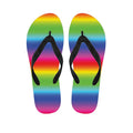Rainbow Print Flip Flops