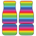 Rainbow Print Front and Back Car Floor Mats