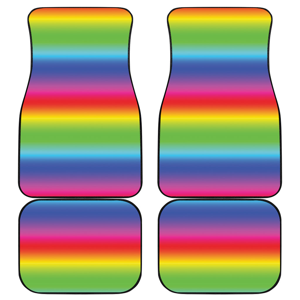 Rainbow Print Front and Back Car Floor Mats