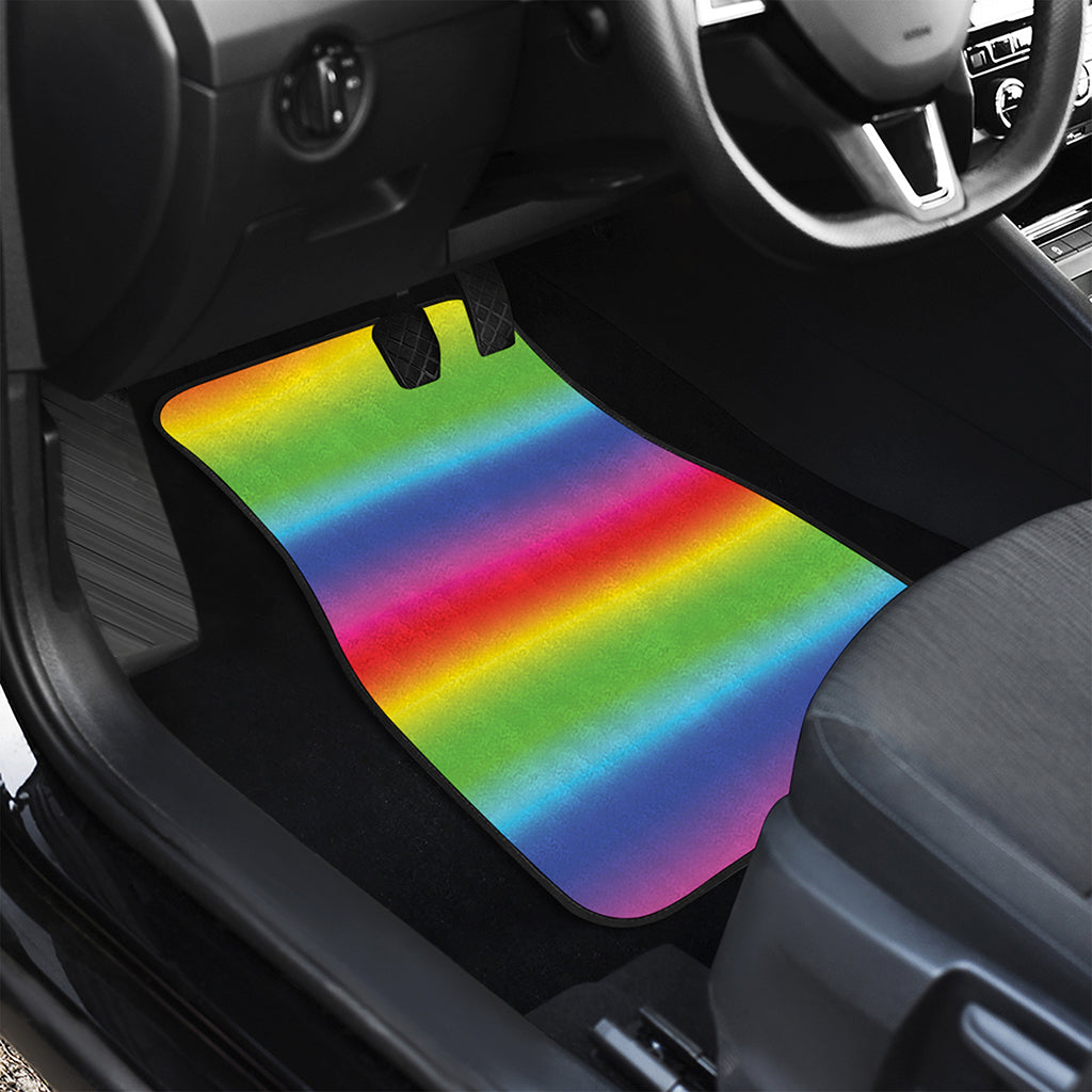 Rainbow Print Front and Back Car Floor Mats
