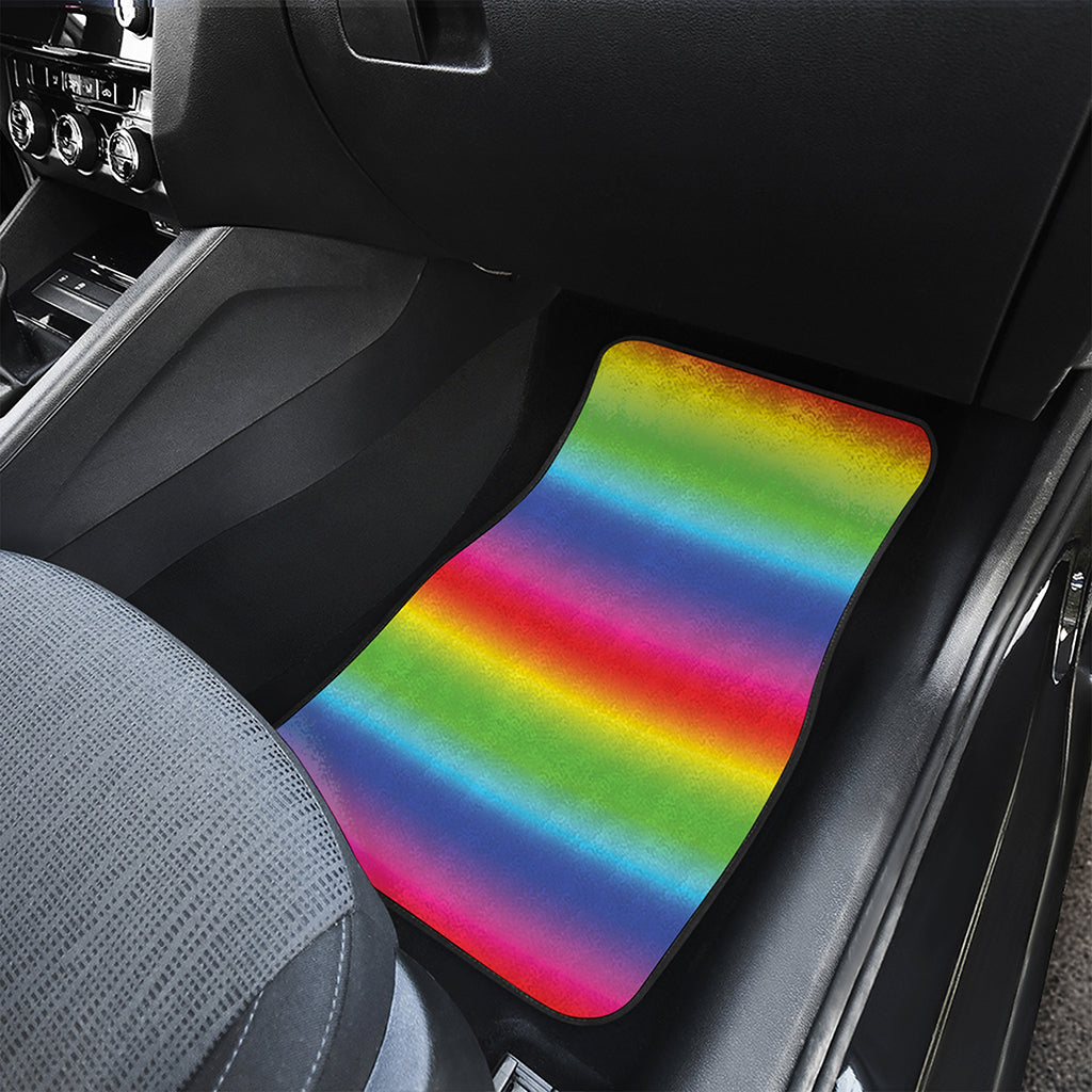 Rainbow Print Front and Back Car Floor Mats