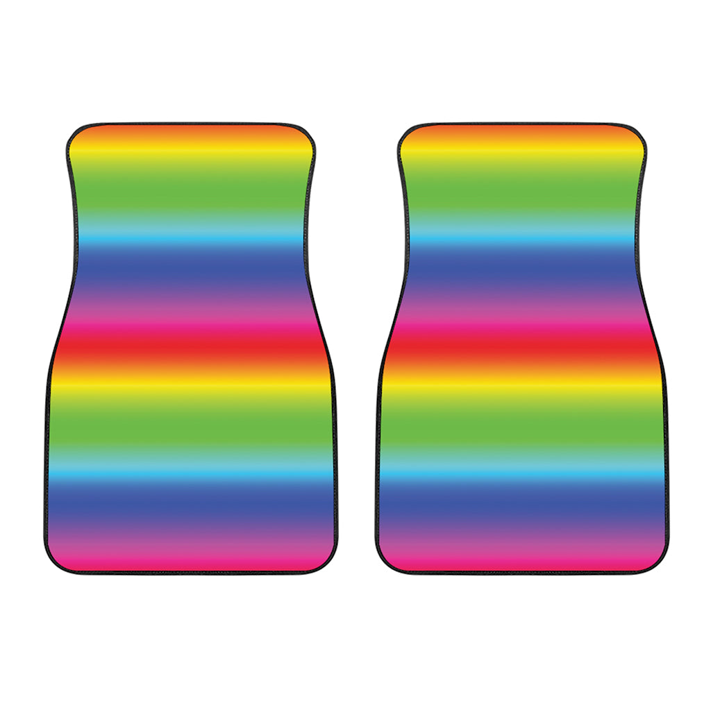 Rainbow Print Front Car Floor Mats