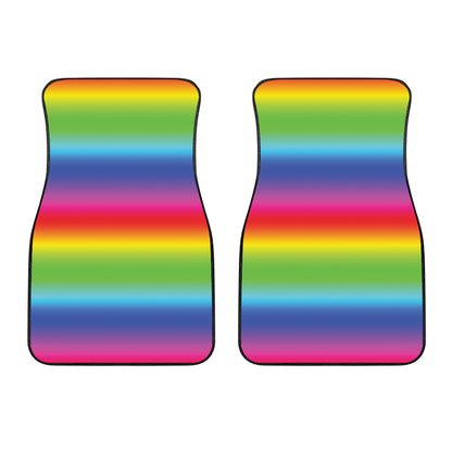Rainbow Print Front Car Floor Mats