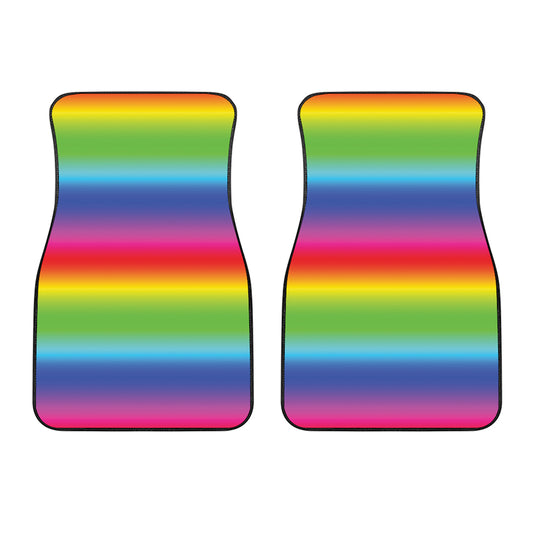 Rainbow Print Front Car Floor Mats